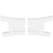 Ekena Millwork Haven Architectural Grade PVC Ceiling Medallion, 34"W x 22 5/8"H x 3"ID x 7 1/4"C x 1"P, Two-Piece CMP34X22HN2-03000 - alternate 4